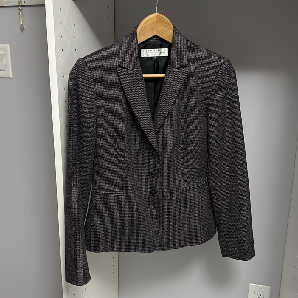 Tahari Petite Tweed-like Blazer